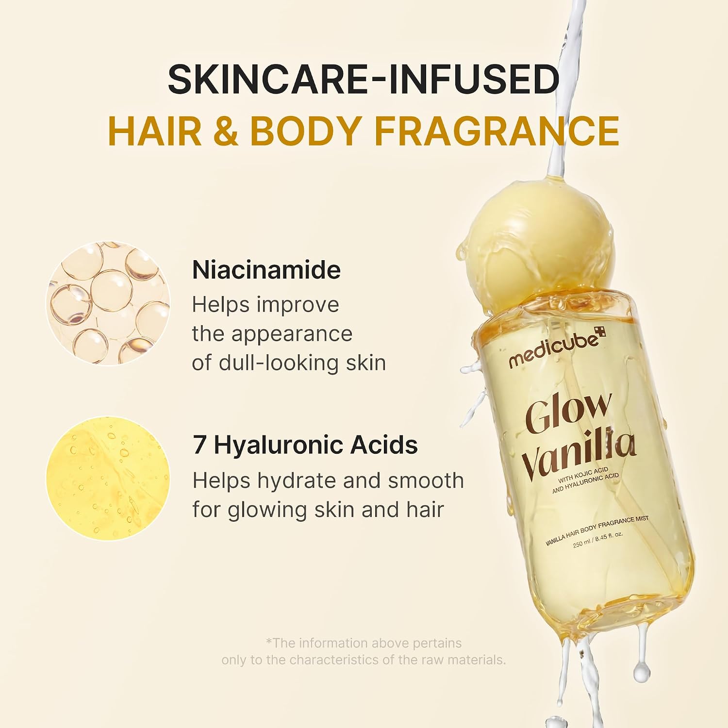 Medicube Glow Vanilla Hair & Body Fragrance Mist Mini 100ml	